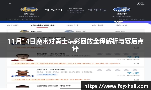 11月14日魔术对勇士精彩回放全程解析与赛后点评